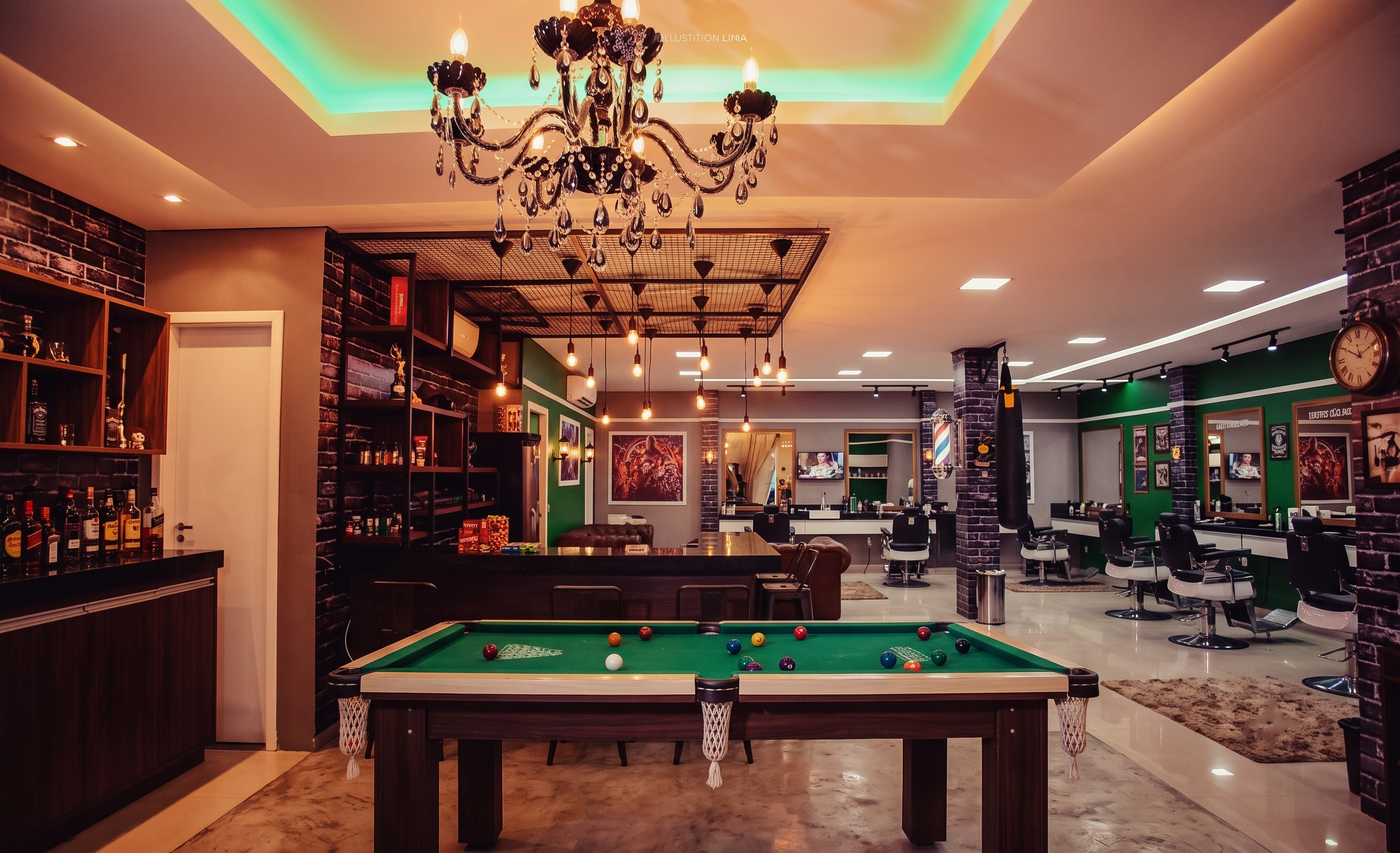 Ambiente da barbearia